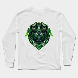 mecha wolf Long Sleeve T-Shirt